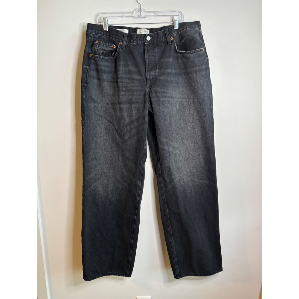 Universal Thread Black Mid Rise 90s Baggy Jeans Womens 14 Long